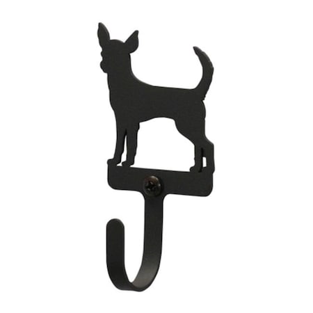 Village Wrought Iron Village Wrought Iron WH-240-S Small Wall Hook - Chihuahua - Black WH-240-S
